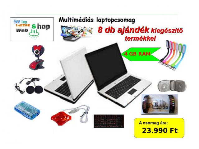 Multimédiás laptopcsomag