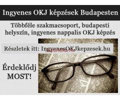 Nappali és esti tagozatos ingyenes OKJ képzések Budapesten