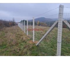 Kerítés építés országosan!!! Drótháló vadháló drótfonat oszlop kapu