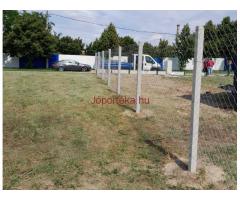 Kerítésépítés ! Betonoszlop, drótfonat, vadháló, drótháló, oszlop, kapu