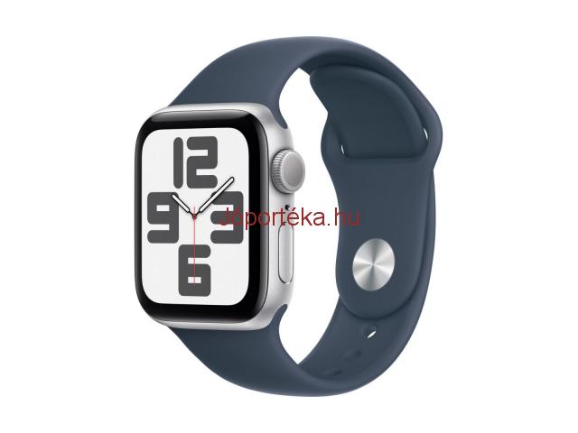 Apple Watch SE2 v3 okosóra ezüst-kék,új