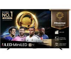 Hisense 85U7Q Pro UHD Smart Miniled TV, sötétszürke, 215