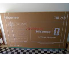 Hisense 85U7Q Pro UHD Smart Miniled TV, sötétszürke, 215